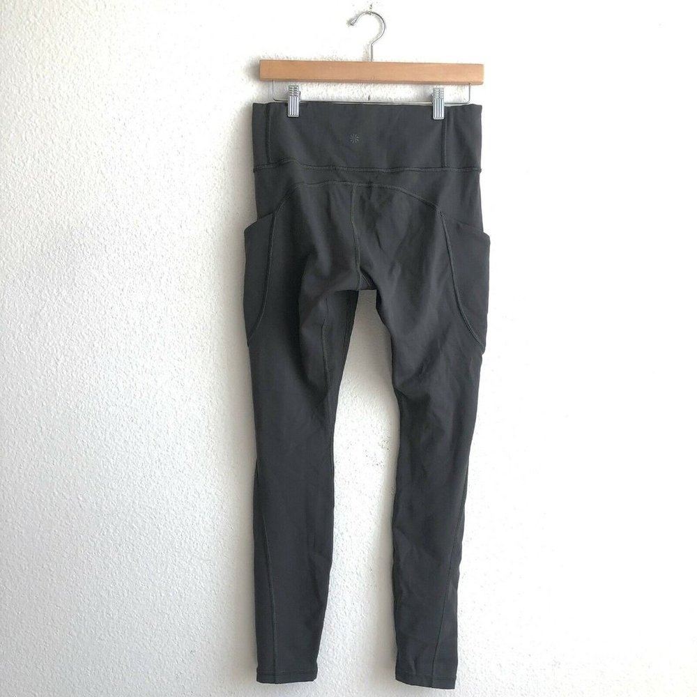 ATHLETA Leggings High Rise Gray Stash Pockets M - Picture 5 of 10